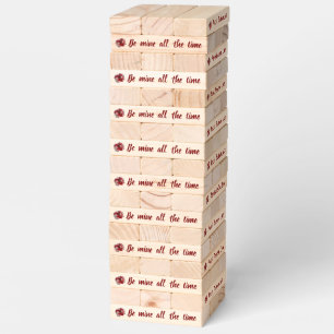 Outdoor Giant Topple Tower Game for Valentine