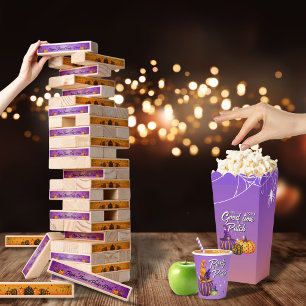 Outdoor Giant Topple Tower Game Halloween Party
