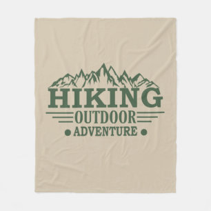 Outdoor hike hikers hiking adventure fleece blanket