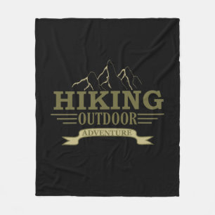 Outdoor hike hikers hiking adventure fleece blanket