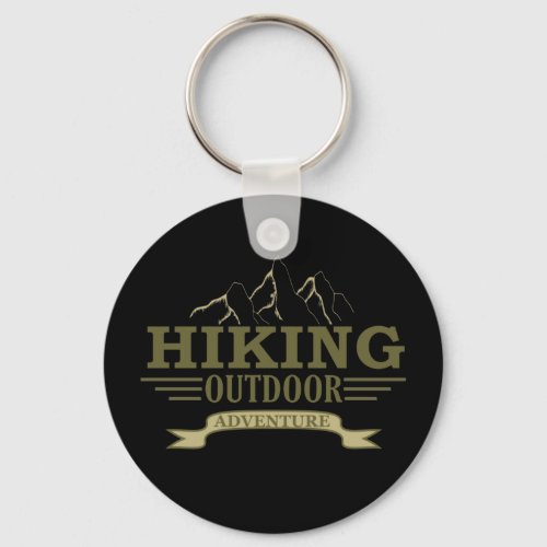 Outdoor hike hikers hiking adventure  keychain