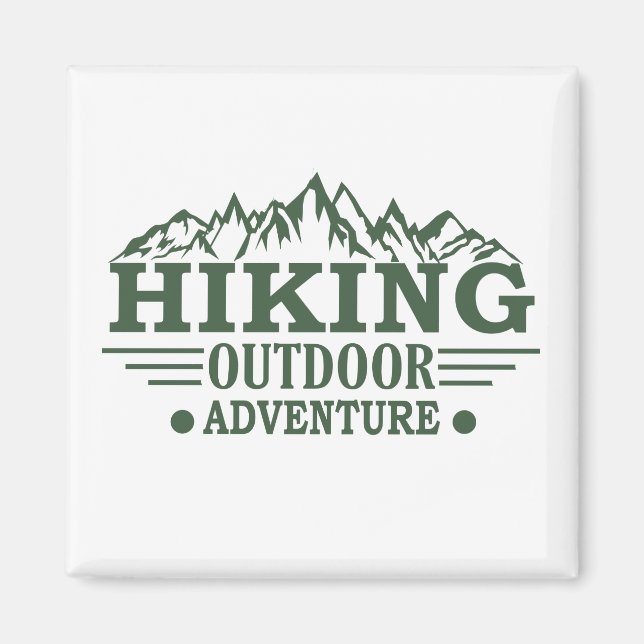 Outdoor hike hikers hiking adventure  magnet (Front)