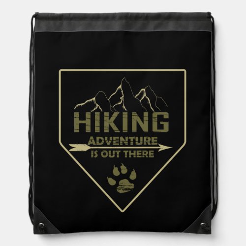 Outdoor hiking adventure hikers hike wild nature drawstring bag