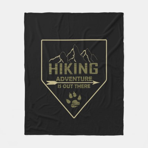 Outdoor hiking adventure hikers hike wild nature fleece blanket