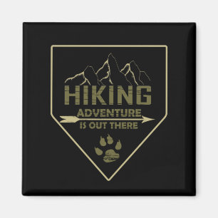 Outdoor hiking adventure magnet