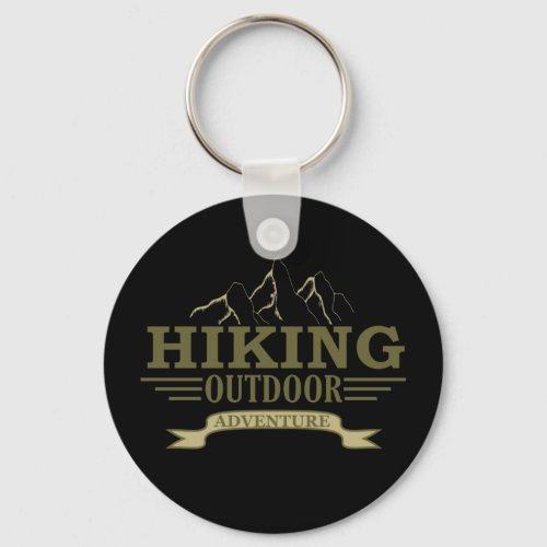 outdoor hiking logo keychain