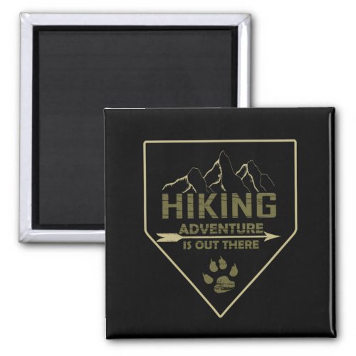 outdoor hiking logo magnet