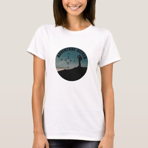 Outdoor hiking seeker for hikers T_Shirt