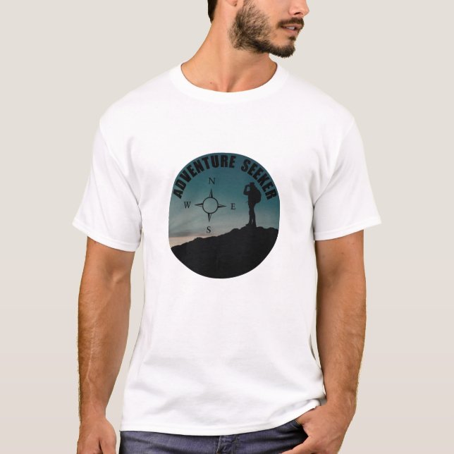 Outdoor hiking seeker for hikers T-Shirt (Front)
