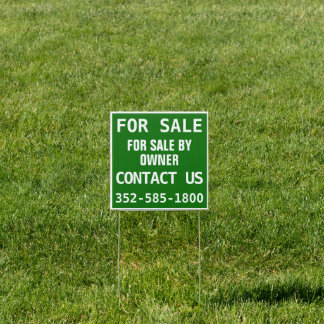 Outdoor House For Sale Sign Personalize Two Sided