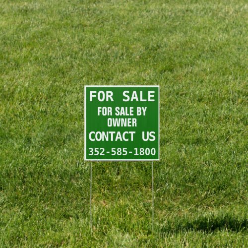 Outdoor House For Sale Sign Personalize Two Sided 