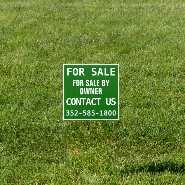 Outdoor House For Sale Sign Personalize Two Sided  (Insitu)