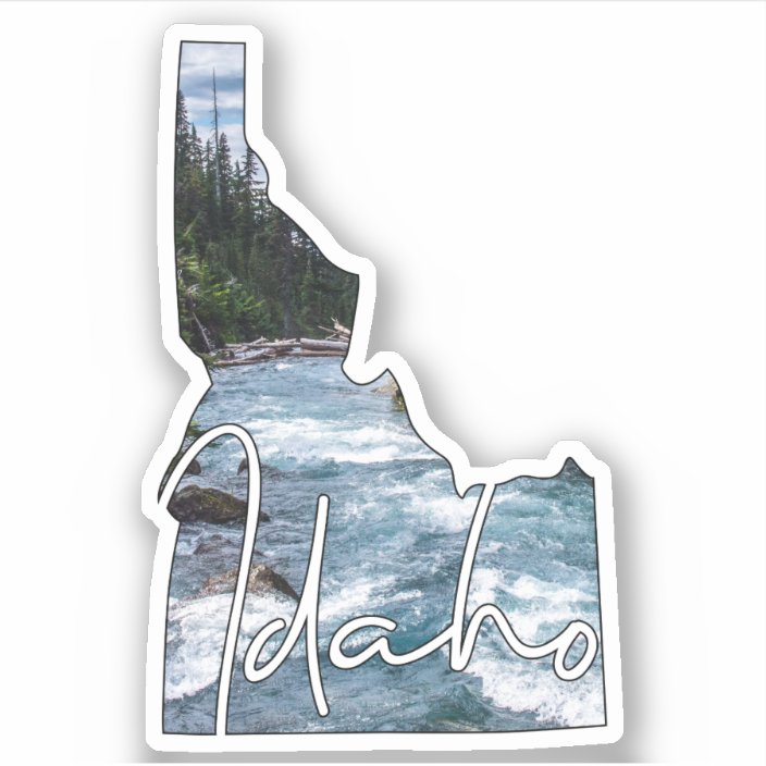 Outdoor Idaho State Sticker