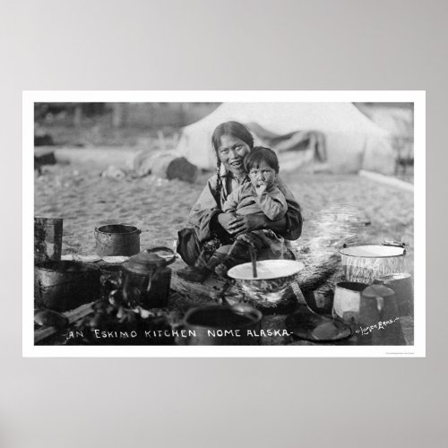 Outdoor Kitchen Nome Alaska 1916 Poster