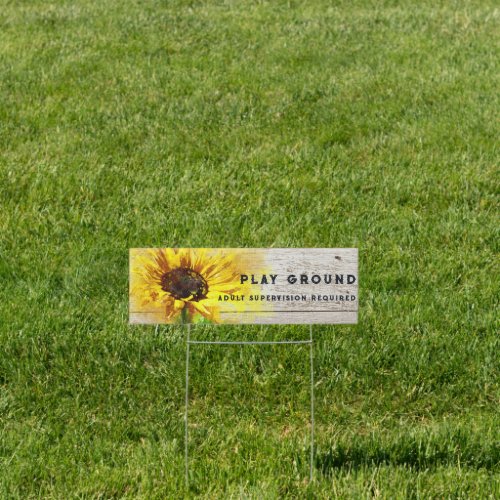  Outdoor Lawn PLAY GROUND Cabin AP49 Sign
