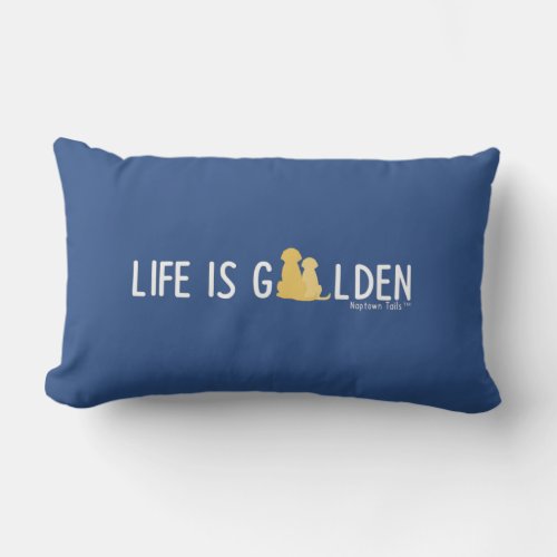 Outdoor Life is Golden Throw Pillow Housewarming  Lumbar Pillow