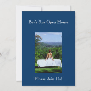 Outdoor Massage Photograph Invitation
