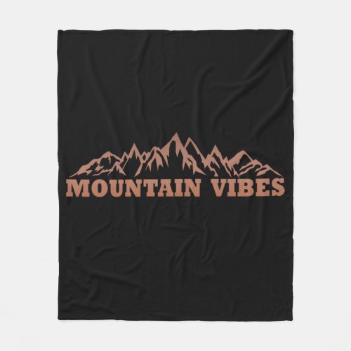 Outdoor mountain vibes adventure fleece blanket