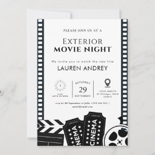 Outdoor Movie Night Invitation