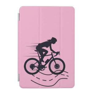 Outdoor MTB Rider Silhouette Design iPad Mini Cover