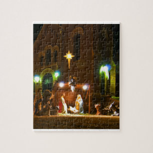 Outdoor nativity scene jigsaw puzzle