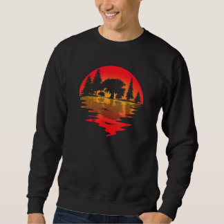 Outdoor Nature Camping People Hiker Trees Reflecti Sweatshirt