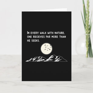 Outdoor Nature Hiking Mountains Camping Funny Gift Card