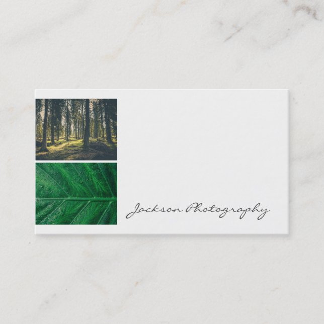 Outdoor Nature Photography Business Card (Front)