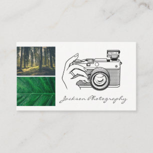 Outdoor Nature Photography Camera Illustration Business Card