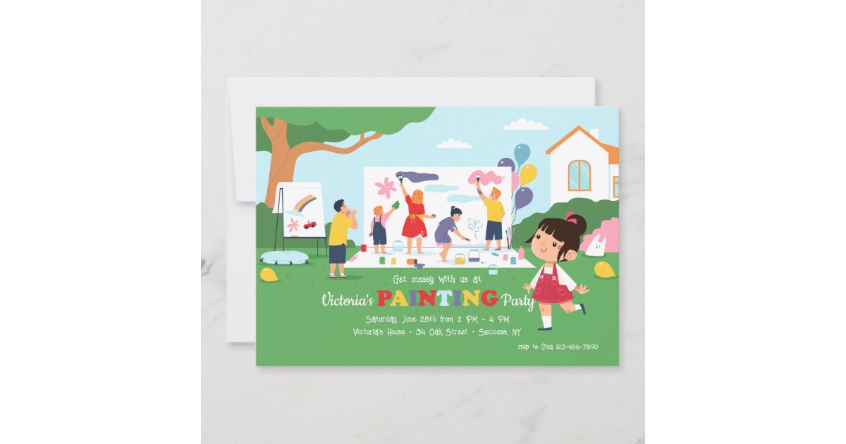 Outdoor Painting Party Invitation Zazzle