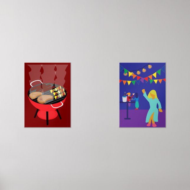 Outdoor Party Wall Art Sets (Front)