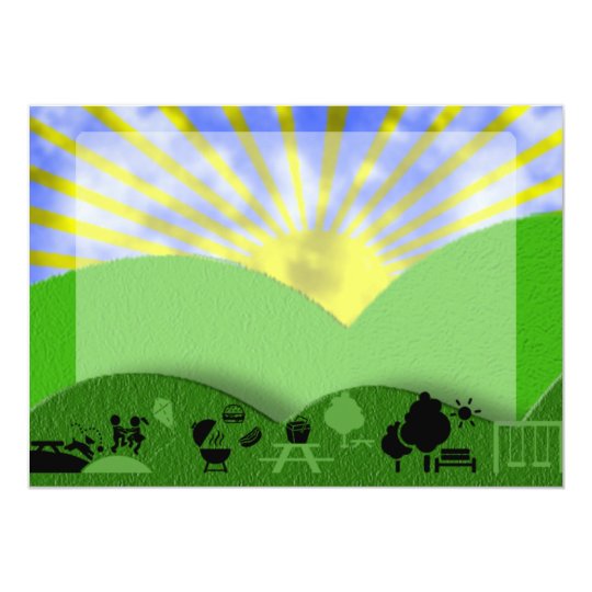 Outdoor Picnic Invitation Background | Zazzle.com