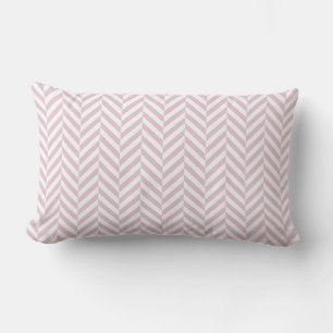 Outdoor Pillow Pink Herringbone Pattern