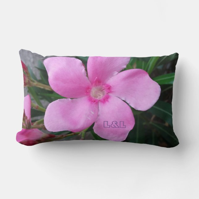 Outdoor pillow with flower (Front)