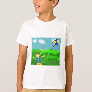 Outdoor Playing a Kite T-Shirt