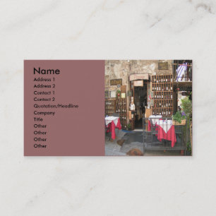 Outdoor Restaurant Business Card