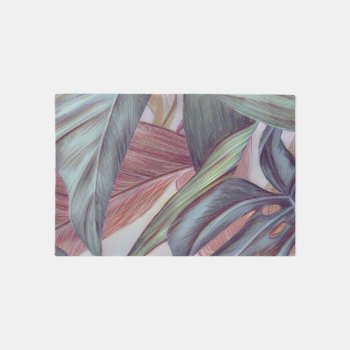 Outdoor Rug Door Mat Tropical by Gigglesandgrins at Zazzle