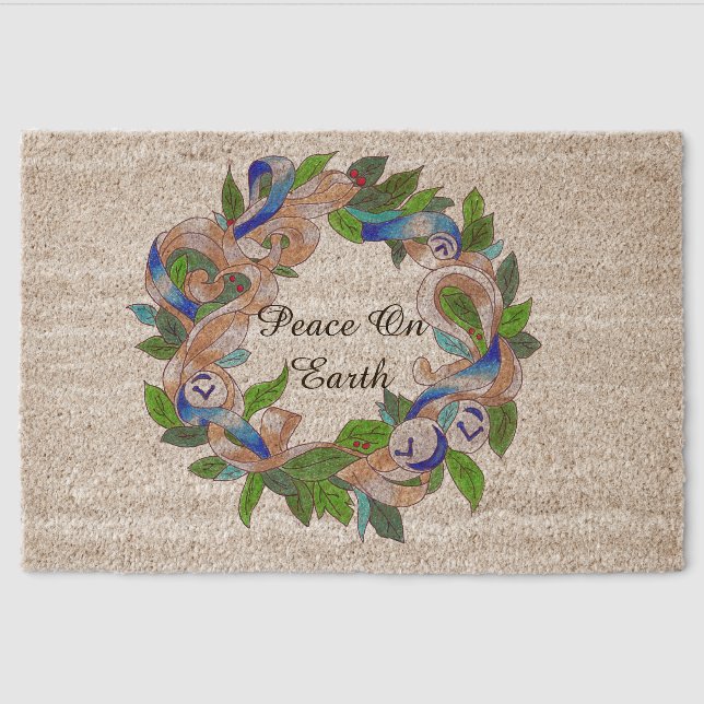 Outdoor Rug Wreath (Front)