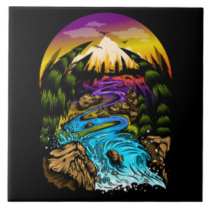 Outdoor Scene Ceramic Tile