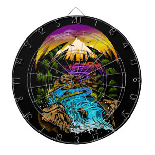Outdoor Scene Dart Board