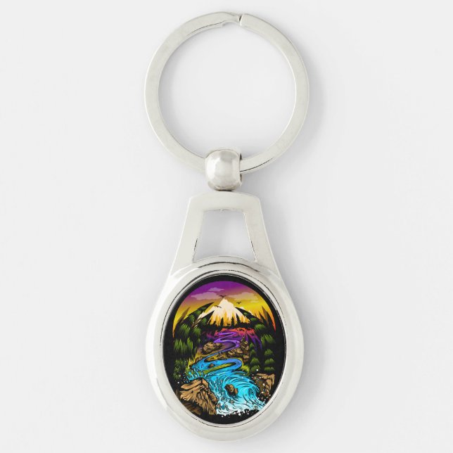 Outdoor Scene Keychain (Front)