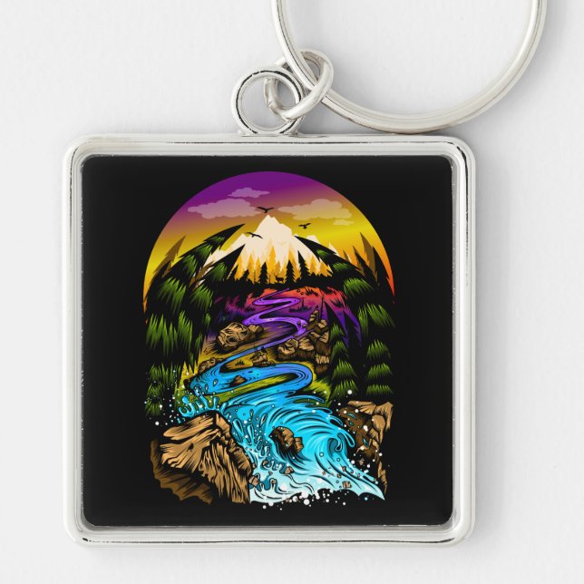 Outdoor Scene Keychain (Front)