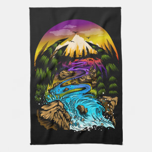 Outdoor Scene Kitchen Towel