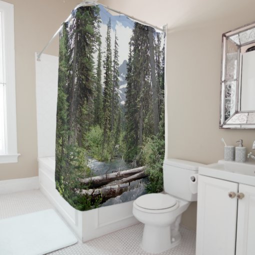 outdoor scene shower curtain Zazzle