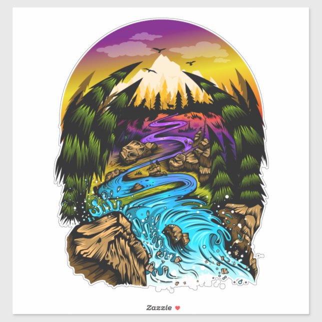 Outdoor Scene Sticker (Sheet)