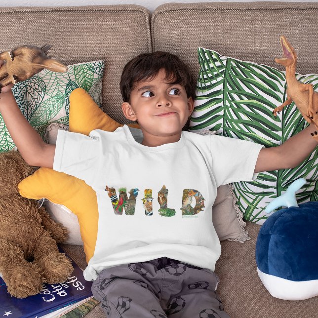 Outdoor School Kids T-Shirt (White) (Child wearing t-shirt)