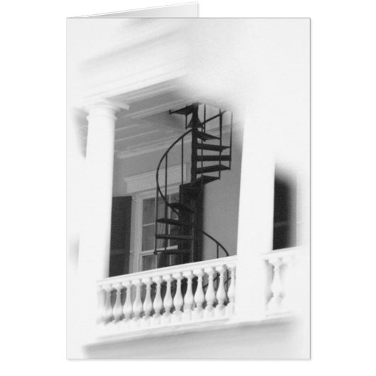 Outdoor Spiral Stairs Cards (Front)