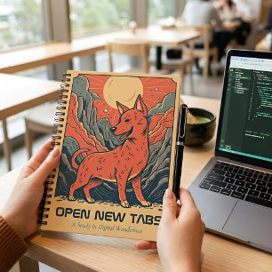 Outdoor Spirit Mountain Dog Ironic Notebook