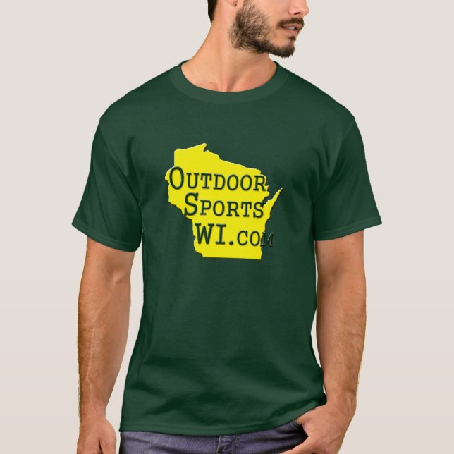 Outdoor Sports Wisconsin - Yellow Logo T-shirt (Front)