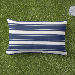 Outdoor Striped Lumbar Pillow